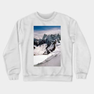 Chamonix Aiguille du Midi Mont Blanc Massif France Crewneck Sweatshirt